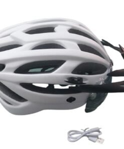 Casco Bicicleta con Gafas y Luz Trasera