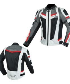 Chaqueta Moto Atrox At2308 Verano Negra/gris/roja