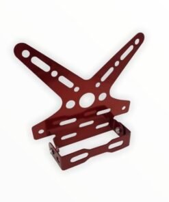Porta Patente Ajustable Universal Para Moto Rojo